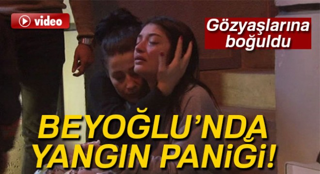 Beyoğlu’nda ofiste çıkan yangında 1 kişi mahsur kaldı