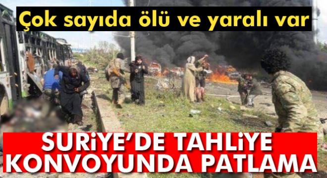 Suriye’de tahliye konvoyunda patlama: 16 ölü